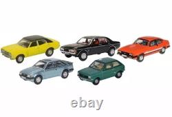 1/76 Ford 5 Car Set Cortina Granada Capri Escort Fiesta Miniatures