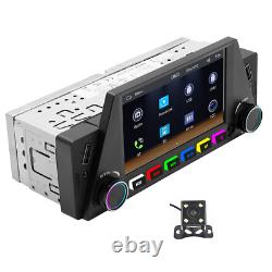 1 Din Car Radio Stereo 4.7in MP5 Player Bluetooth For Apple Carplay Android Auto