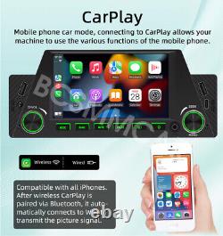 1 Din Car Radio Stereo 4.7in MP5 Player Bluetooth For Apple Carplay Android Auto