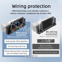 1 Din Car Radio Stereo 4.7in MP5 Player Bluetooth For Apple Carplay Android Auto