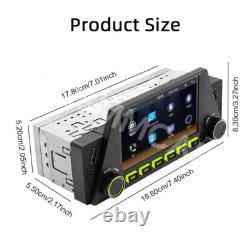 1 Din Car Radio Stereo 4.7in MP5 Player Bluetooth For Apple Carplay Android Auto