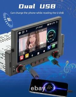 1 Din Radio Car Stereo Touch Screen MP5 Player Wifi GPS For CarPlay Android Auto