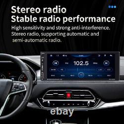 1 Din Radio Touch Screen Car Stereo MP5 Player BT For Apple Carplay Android Auto