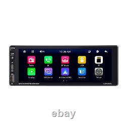 1 Din Radio Touch Screen Car Stereo MP5 Player BT For Apple Carplay Android Auto