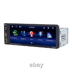 1 Din Radio Touch Screen Car Stereo MP5 Player BT For Apple Carplay Android Auto