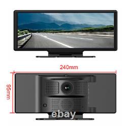 10.26in Car DVR Dash Camera Video Recorder WiFi Bluetooth Carplay/Android Auto