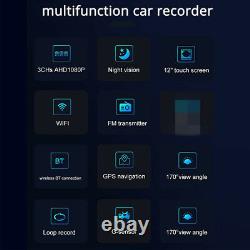 1080P Recorder Car DVR Front Inside Back Camera Dash Cam Night Vision Recording