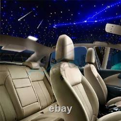 12V 6W Car RGBW Fiber Optic Light Ceiling Star Lamps 0.75mm 300Pcs 2M Cable APP