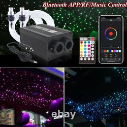 12W Twinkle Fiber Optic Light Car Ceiling Decor Star Lamp APP/RF/Music Control