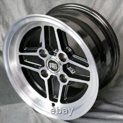 13 Rims RS 7x13 4x108 ET5 63.4 Black Ford Capri Cortina Escort MK1