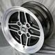 13 Rims Rs 7x13 4x108 Et5 63.4 Black Ford Capri Cortina Escort Mk1
