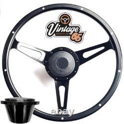 15 Steering Wheel Back Wood Rim Boss Kit & Press For Ford Escort Capri Cortina