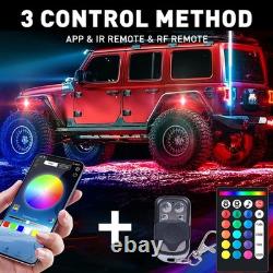 16Pods RGB LED Under Car ATV UTV Rock Lights Chassis Neon Underglow Lamp App UK