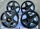 17 Black Five Alloy Wheels Fits Ford B Max Cortina Courier Ecosport 4x108