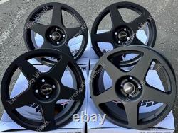 17 Black Five Alloy Wheels Fits Ford B Max Cortina Courier Ecosport 4x108