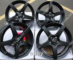 17 Black Pace Alloy Wheels Fits Ford B Max Cortina Courier Ecosport 4x108