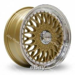 17 Gold BSX Alloy Wheels Ford B max Cortina Courier Ecosport Escort 4x108