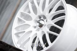 17 White Motion Alloy Wheels Fits Ford B Max Cortina Courier Ecosport 4x108