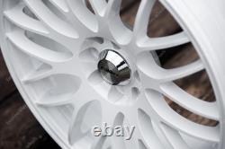 17 White Motion Alloy Wheels Fits Ford B Max Cortina Courier Ecosport 4x108