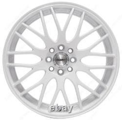 17 White Motion Alloy Wheels Fits Ford B Max Cortina Courier Ecosport 4x108