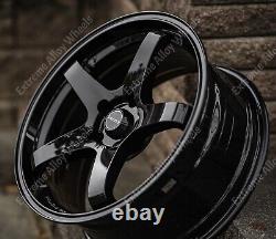 18 Black GTR Alloy Wheels Fit Ford B Max Cortina Courier Ecosport 4x108