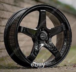 18 Black GTR Alloy Wheels Fit Ford B Max Cortina Courier Ecosport 4x108