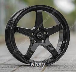 18 Black GTR Alloy Wheels Fit Ford B Max Cortina Courier Ecosport 4x108