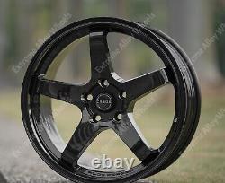 18 Black GTR Alloy Wheels Fits Ford B Max Cortina Courier Ecosport 4x108