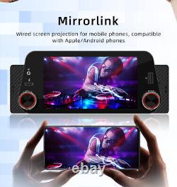 1Din Car Radio Stereo For CarPlay Android Auto Bluetooth MP5 Player With4LED Cam