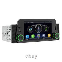 1Din Car Radio Stereo For CarPlay Android Auto Bluetooth MP5 Player With4LED Cam