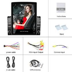 2+32GGB 9.7In Car Stereo FM MP5 Player Bluetooth GPS Sat NAV Android 9.1+Camera