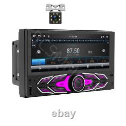 2 Din Touch Screen Car MP5 Player Stereo Radio FM Mirror Link Android 13 WithCam