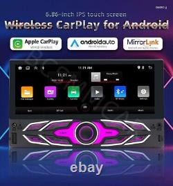 2 Din Touch Screen Car MP5 Player Stereo Radio FM Mirror Link Android 13 WithCam