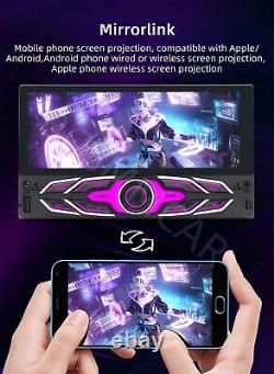 2 Din Touch Screen Car MP5 Player Stereo Radio FM Mirror Link Android 13 WithCam