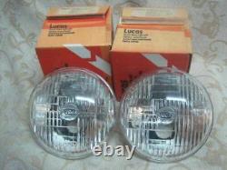 2 NOS LUCAS 5.3/4 12V RHD SEALED BEAM FORD CAPRI Mk1 CORTINA Mk3 ESCORT RS2000