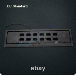 2 Pcs EU Size Upgrade Retractable Flipable Car License Plate Frame Turn Blinds