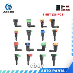 26 Pcs Automotive Fuel Pipe Fittings For Focus Fiesta Mondeo Edge Escort