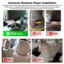 2Din Touch Screen Headrest Monitor Car Rear Seat Video Player Bluetooth 2+32GB