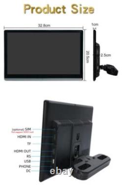 2X 13.3 Android11 Car Headrest Touch Screen Monitor 1080 PFM WIFI Bluetooth
