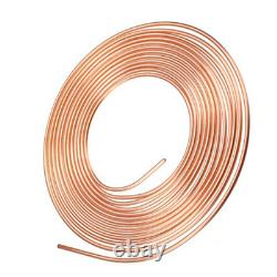 2X Copper Nickel Brake Line Tubing Kit 3/16 OD 50Ft Coil Roll All Size Fittings