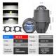 2pcs 2.0'' Laser Headlight Bi Led Projector Lens Hi/low Beam For Ford Bracket