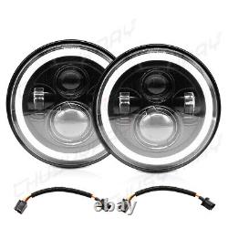 2x 7 inch Round LED Headlights Hi/Lo Beam DRL DOT For Ford Cortina Mk2 Classic