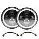 2x 7 Inch Round Led Headlights Hi/lo Beam Drl Dot For Ford Cortina Mk2 Classic