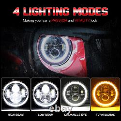 2x 7 inch Round LED Headlights Hi/Lo Beam DRL DOT For Ford Cortina Mk2 Classic