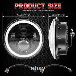 2x 7 inch Round LED Headlights Hi/Lo Beam DRL DOT For Ford Cortina Mk2 Classic