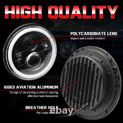 2x 7 inch Round LED Headlights Hi/Lo Beam DRL DOT For Ford Cortina Mk2 Classic