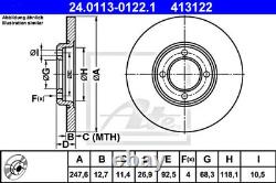 2x ATE brake disc for Ford Cortina escort I II tournament Taunus 80 1300 1591995
