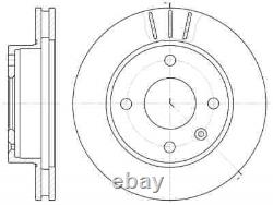 2x BRAKE DISC FOR FORD ESCORT/III/IV/Mk/Convertible/Turnier/Break/Express ORION