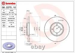 2x Brake disc solid 08.2275.10 BREMBO for FORD ESCORT Mk II CORTINA V CORTINA