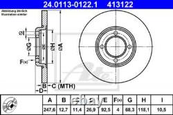 2x New Brake Disc for HYUNDAI FORDESCORT II, TAUNUS Coupe, ESCORT Mk II